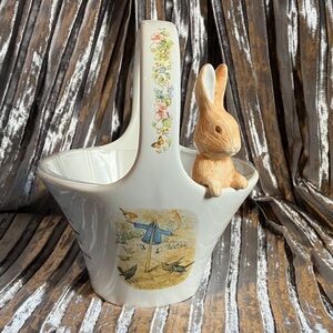 Beatrix Potter Peter Rabbit Porcelain Basket